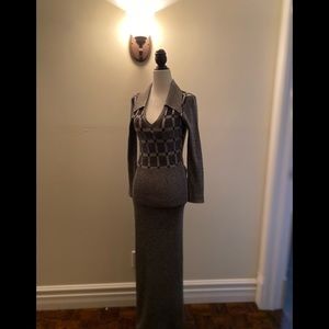 70’s inspired retro maxi dress